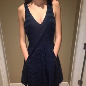 Stripe Dress w/ Pockets- Spring Formal or Easter